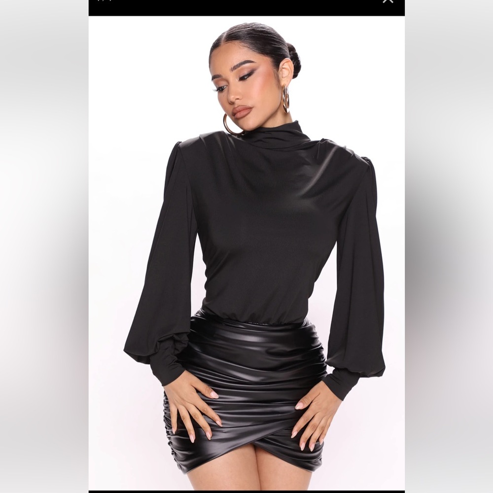 Open back black dress